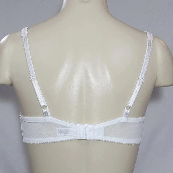 32B Felina 5894 Harlow Sheer Lace Full Bust Underwire  Bra White‎ NWT - Picture 3 of 16
